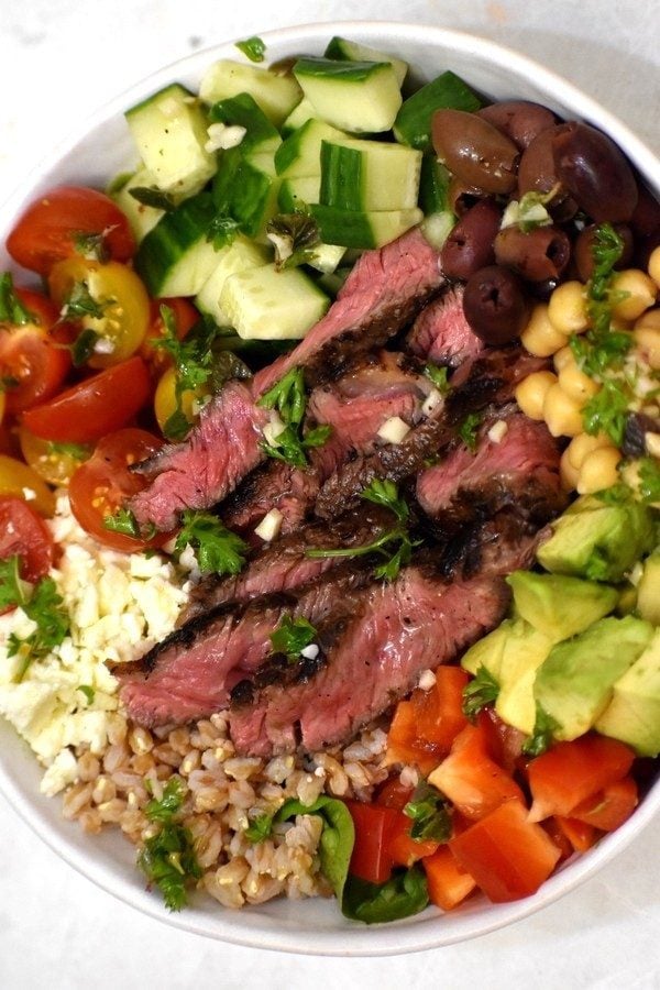 The 35 BEST Leftover Steak Recipes - Greek steak salad.