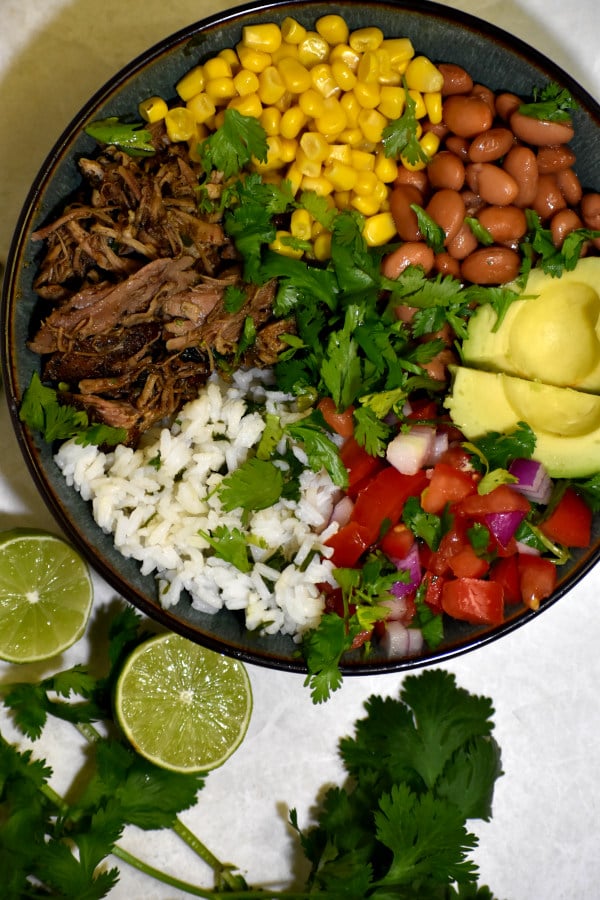 barbacoa sertés buddha bowl