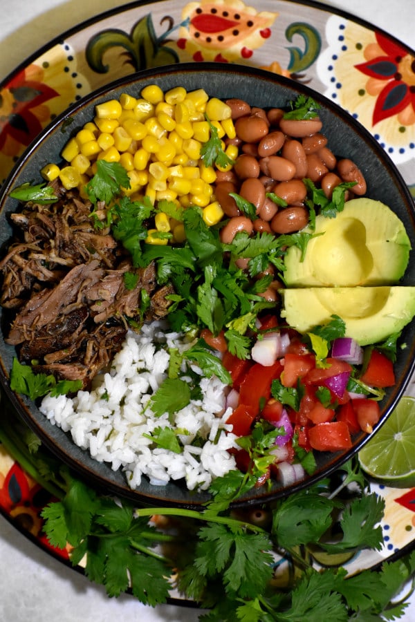 barbacoa vepřové buddha bowl