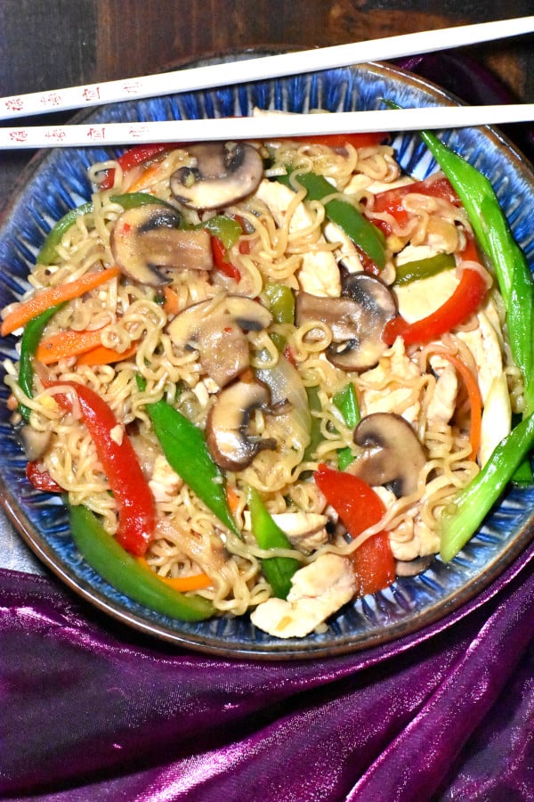 Healthy Ramen Noodles Stir Fry 