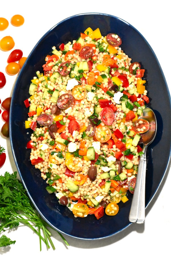 Israeli Couscous Salad With Lemon Dijon Vinaigrette Gypsyplate