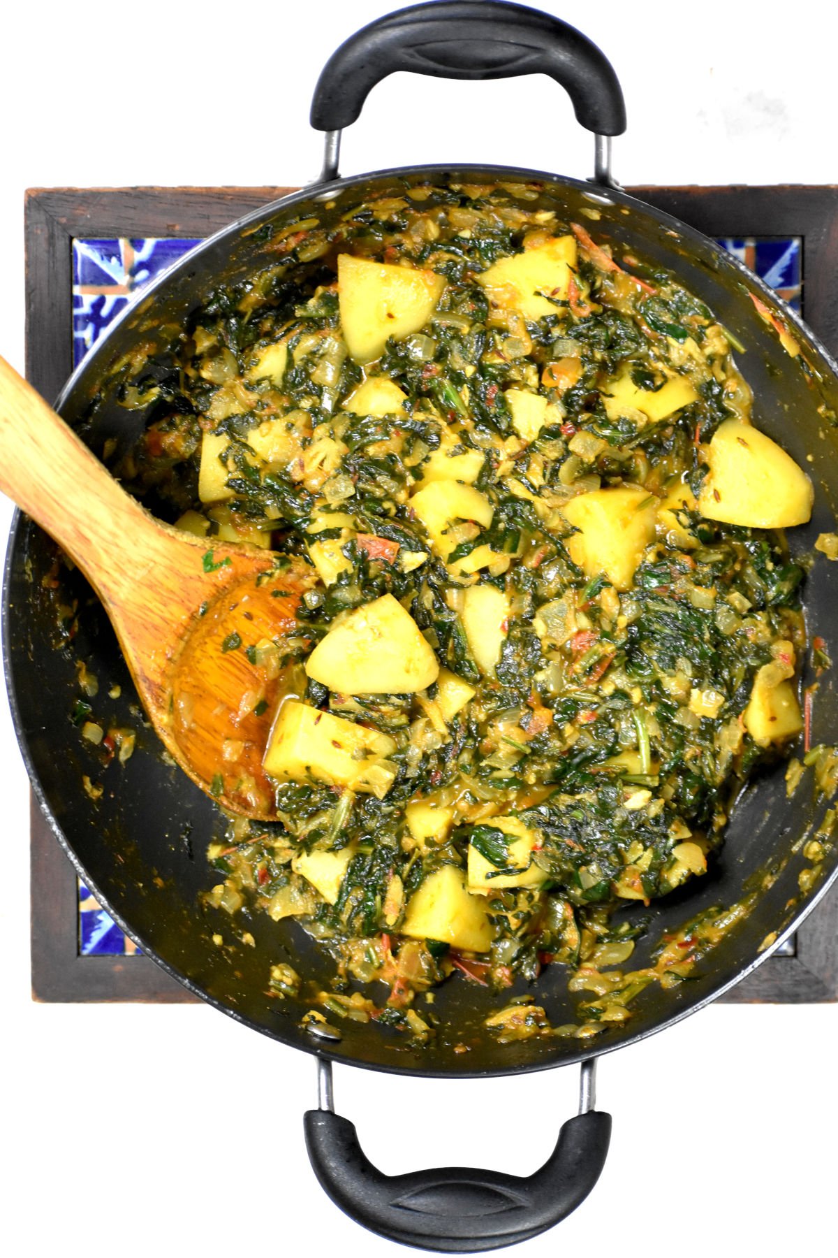 Aloo Palak Oppskrift Med Poteter