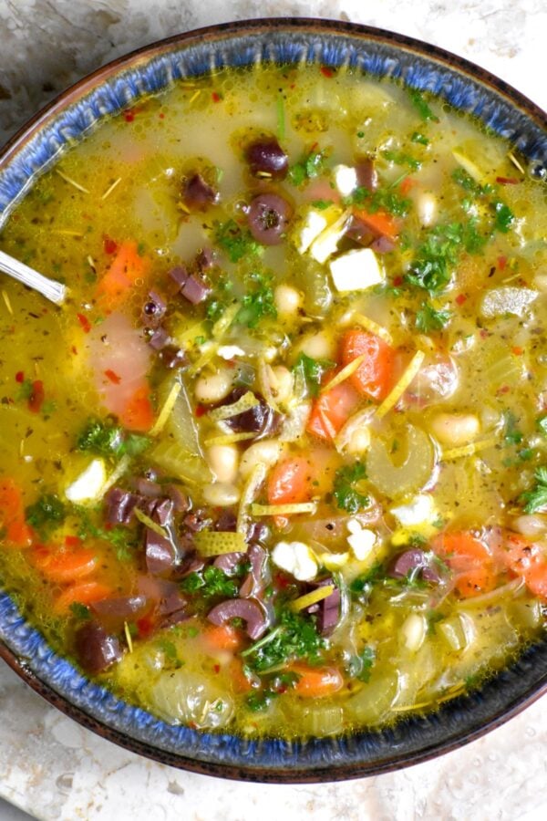 Fasolada (Greek White Bean Soup) - GypsyPlate