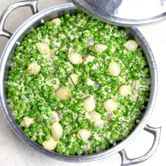 Creamed Peas with Pearl Onions GypsyPlate