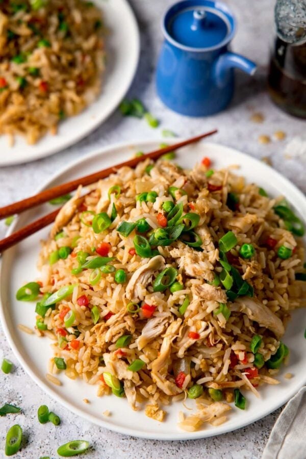 The 35 BEST Leftover Chicken Recipes - fried rice.