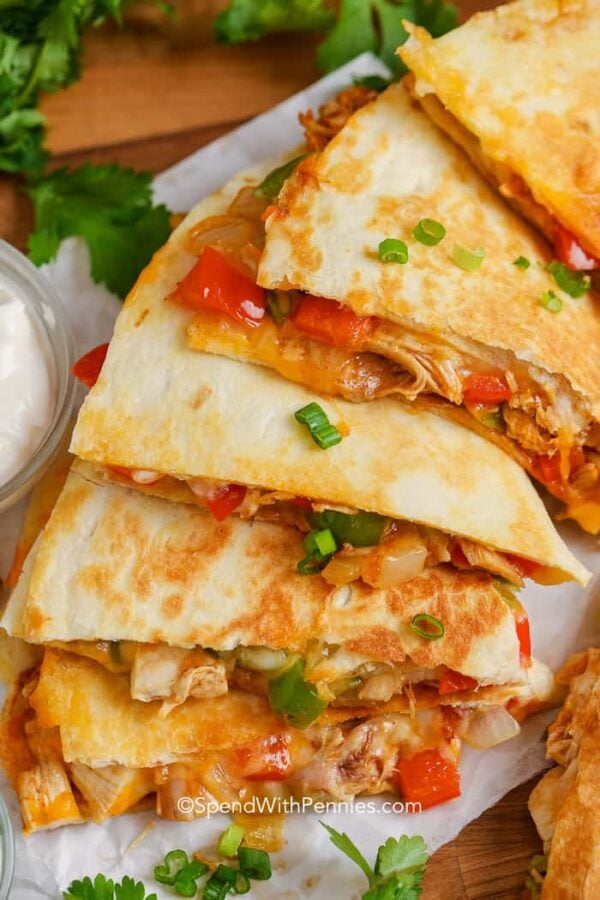 The 35 BEST Leftover Chicken Recipes - quesadillas.