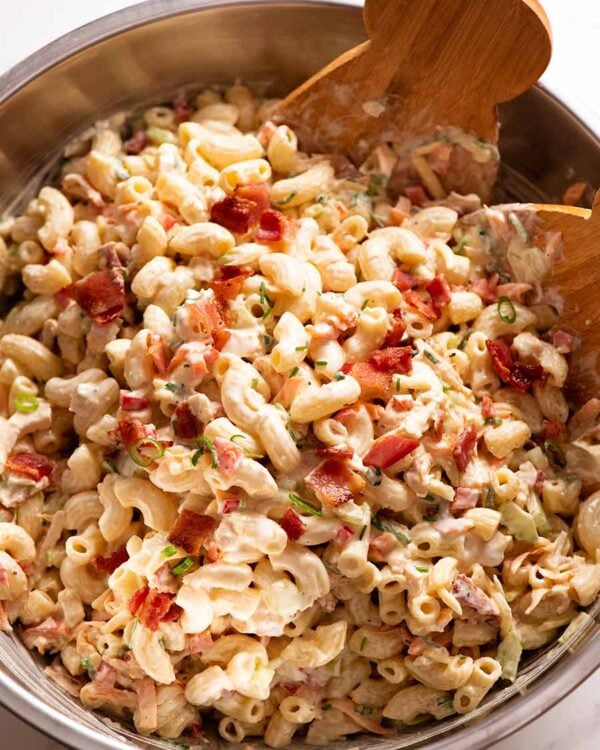 The 35 BEST Leftover Chicken Recipes - chicken pasta salad.