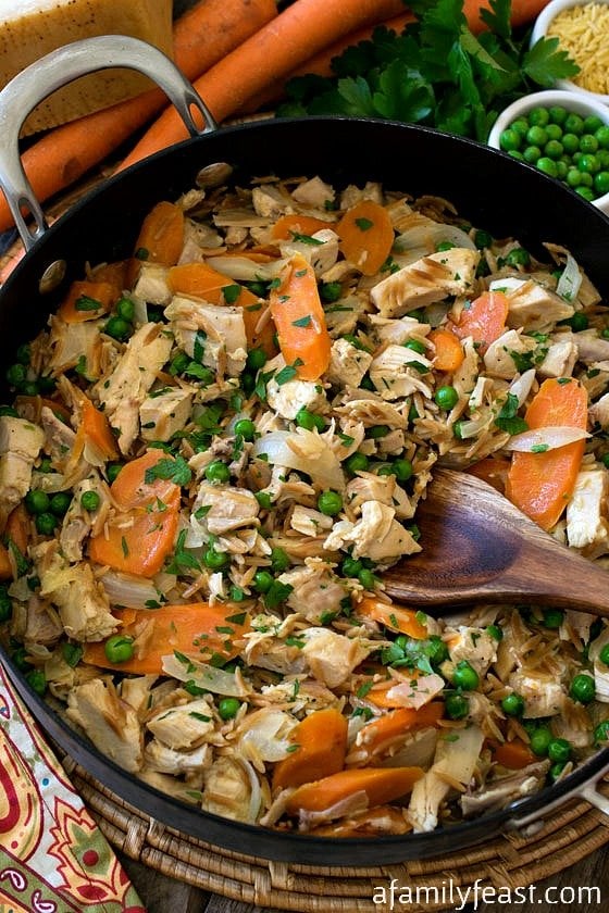 The 35 BEST Leftover Chicken Recipes - rotisserie skillet.