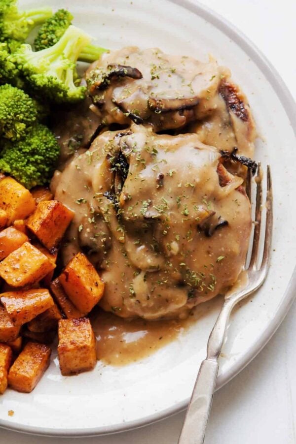 de 30 + beste gemalen kip Recepten - Salisbury steak.