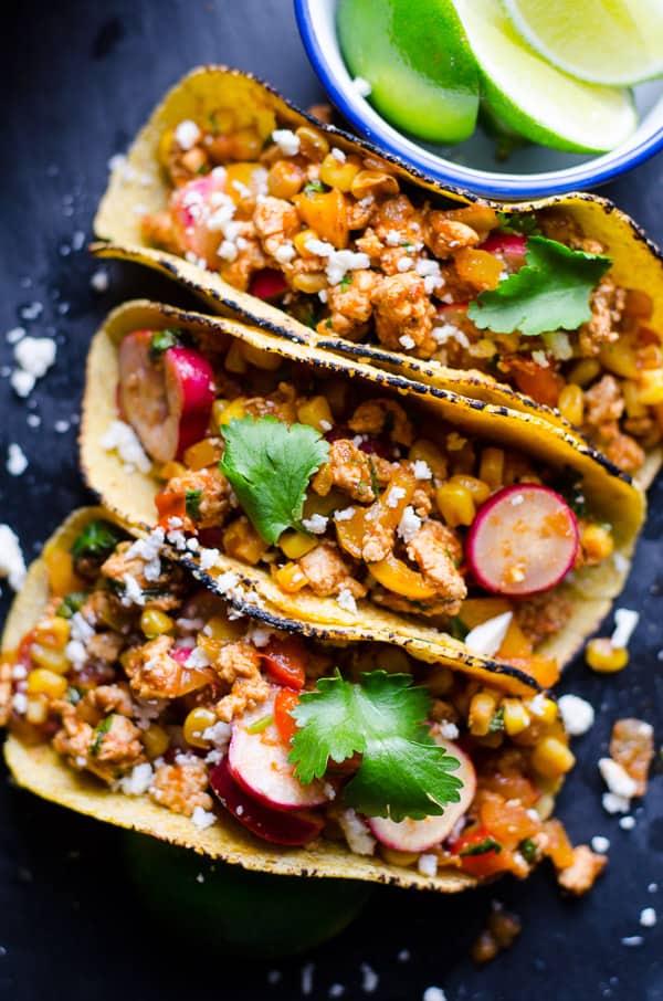 de 30 + bästa marken kyckling recept-Tacos.