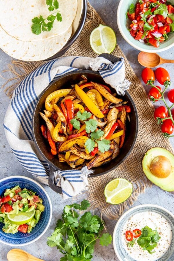 The 35 BEST Leftover Chicken Recipes - fajitas.