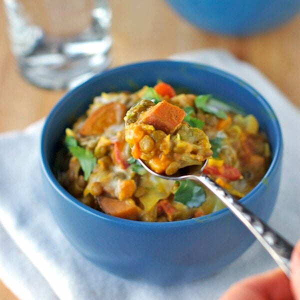 35 BEST Lentil Recipes - Thai sweet potatoes and lentils.