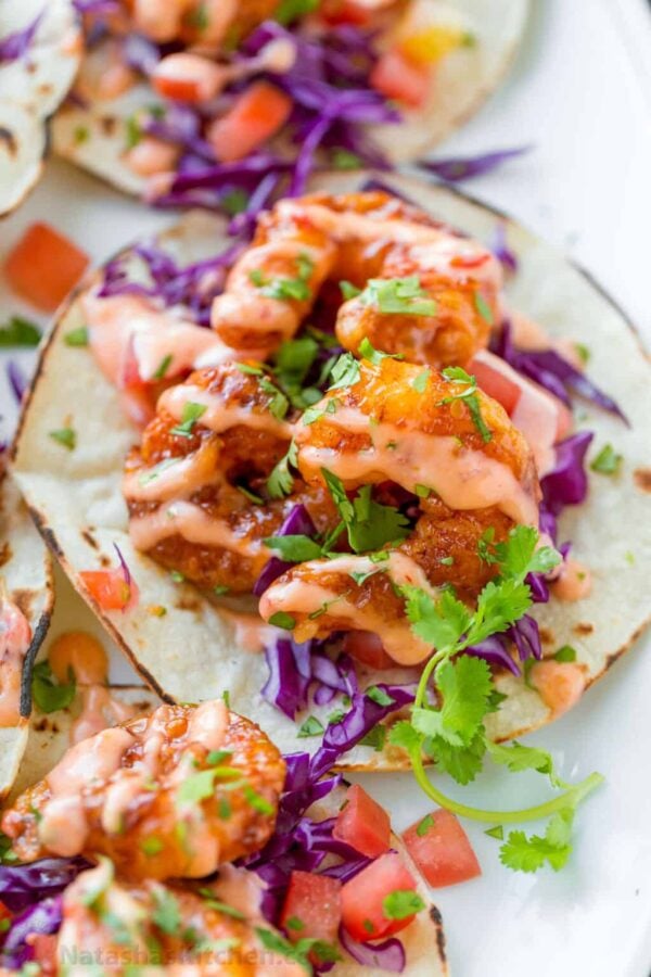 The 35 BEST Taco Recipes - bang bang shrimp.