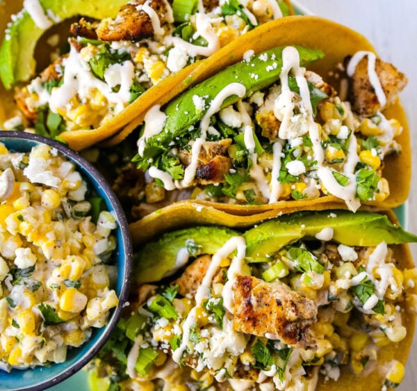 The 35 BEST Taco Recipes - Mexican street corn tacos.