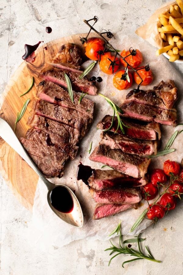 The 40 BEST Steak Recipes - New York strip with balsamic reduction.