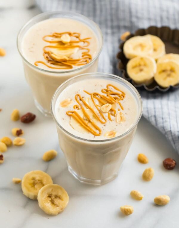 The 35 BEST Smoothie Recipes - peanut butter banana.