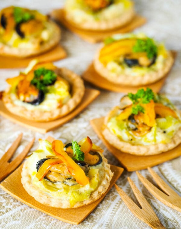 20 BEST Mussel Recipes - mussel and leek tarts.