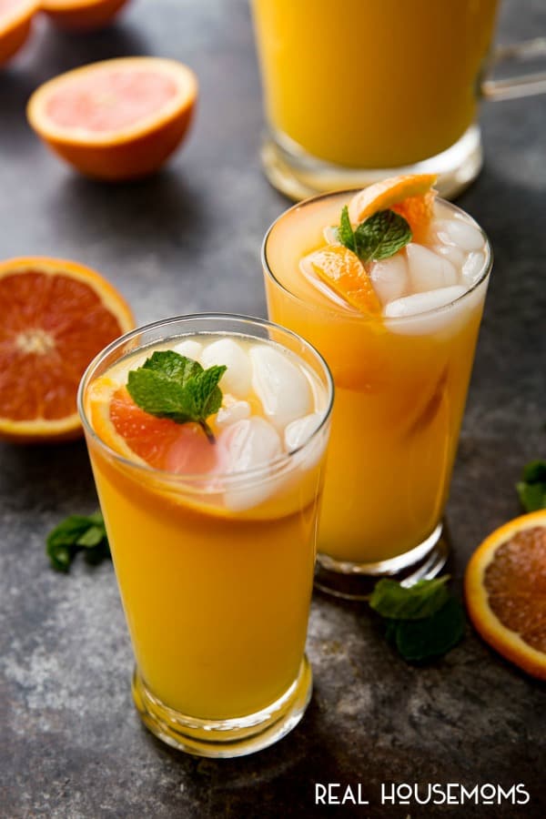 The 30 BEST Mocktail Recipes - mango orange mojito.