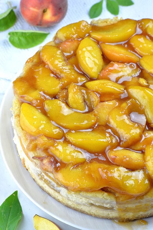 The 35 BEST Cheesecake Recipes - peach cobbler.
