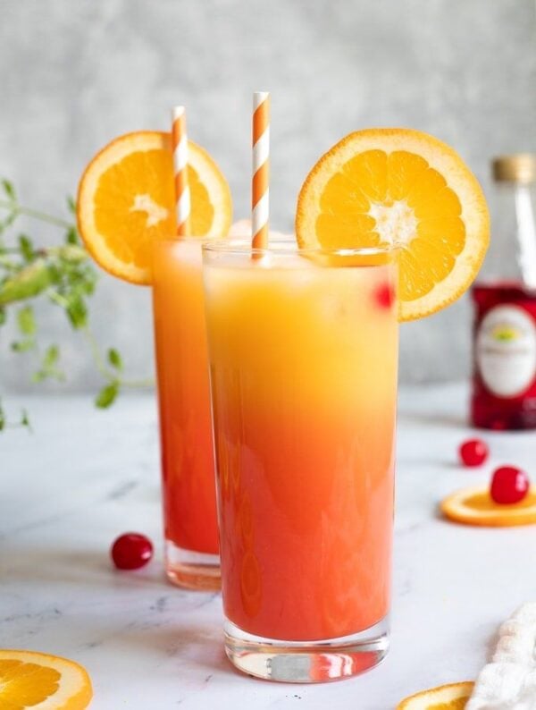 The 30 BEST Mocktail Recipes - tequila sunrise.