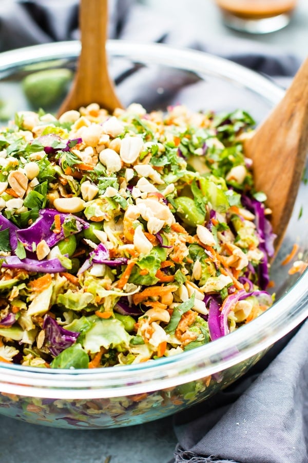 The 25 BEST Brussels Sprout Recipes - Thai salad.
