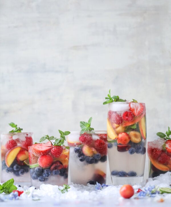 The 30 BEST Mocktail Recipes - rainbow coconut water.
