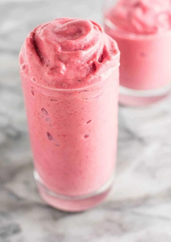 The 35 BEST Smoothie Recipes - strawberry banana.