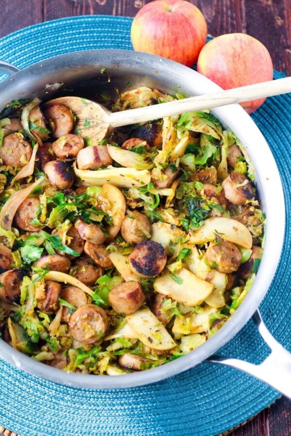 The 25 BEST Brussels Sprout Recipes - sautéed with sausage.