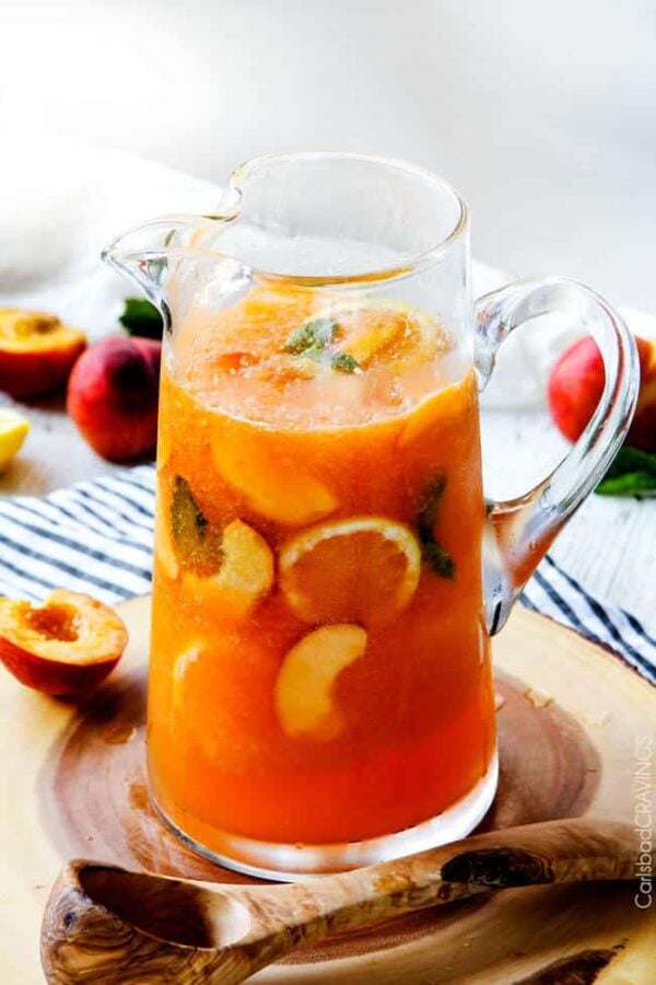 The 30 BEST Mocktail Recipes - peach punch.