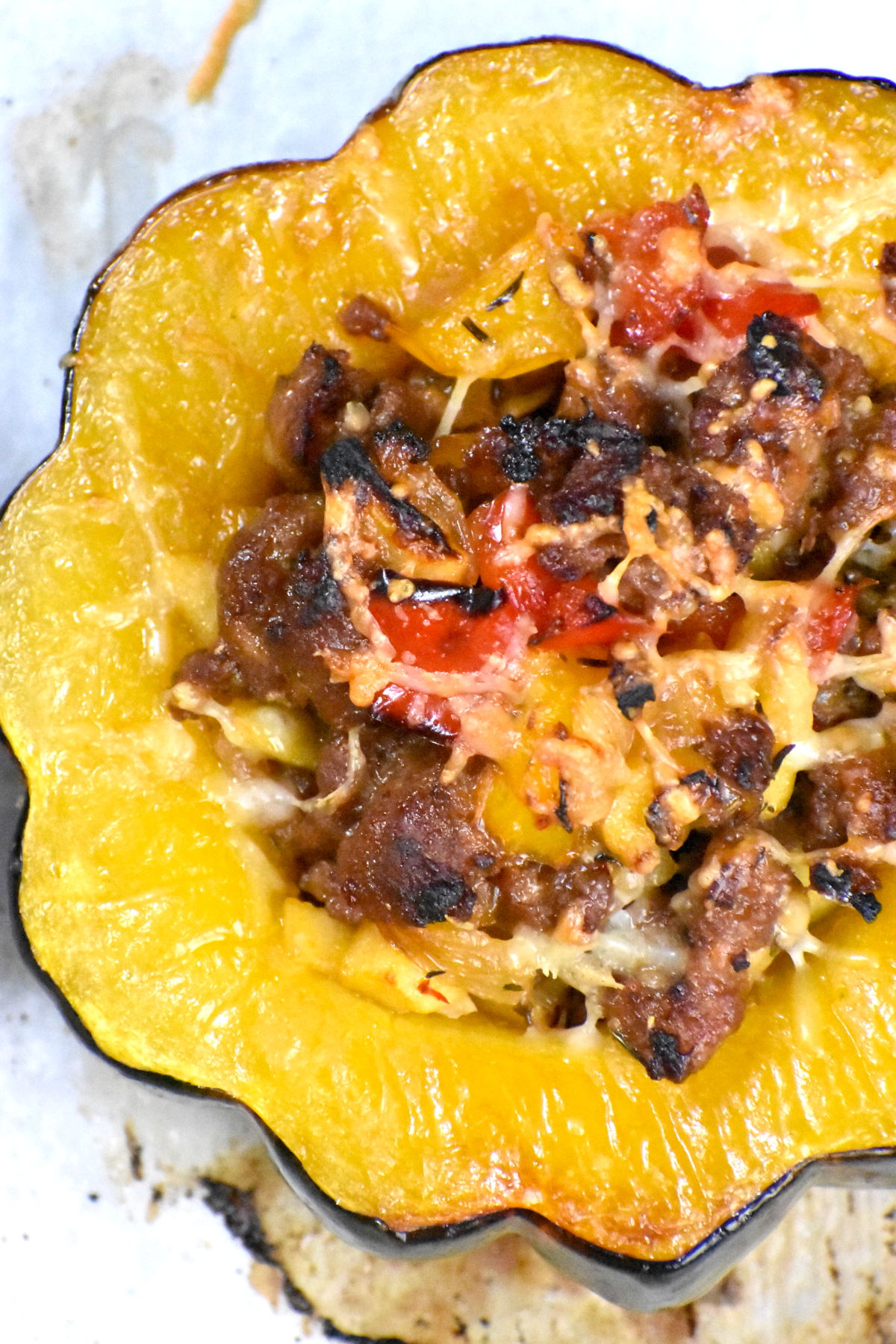 Sausage Stuffed Acorn Squash GypsyPlate