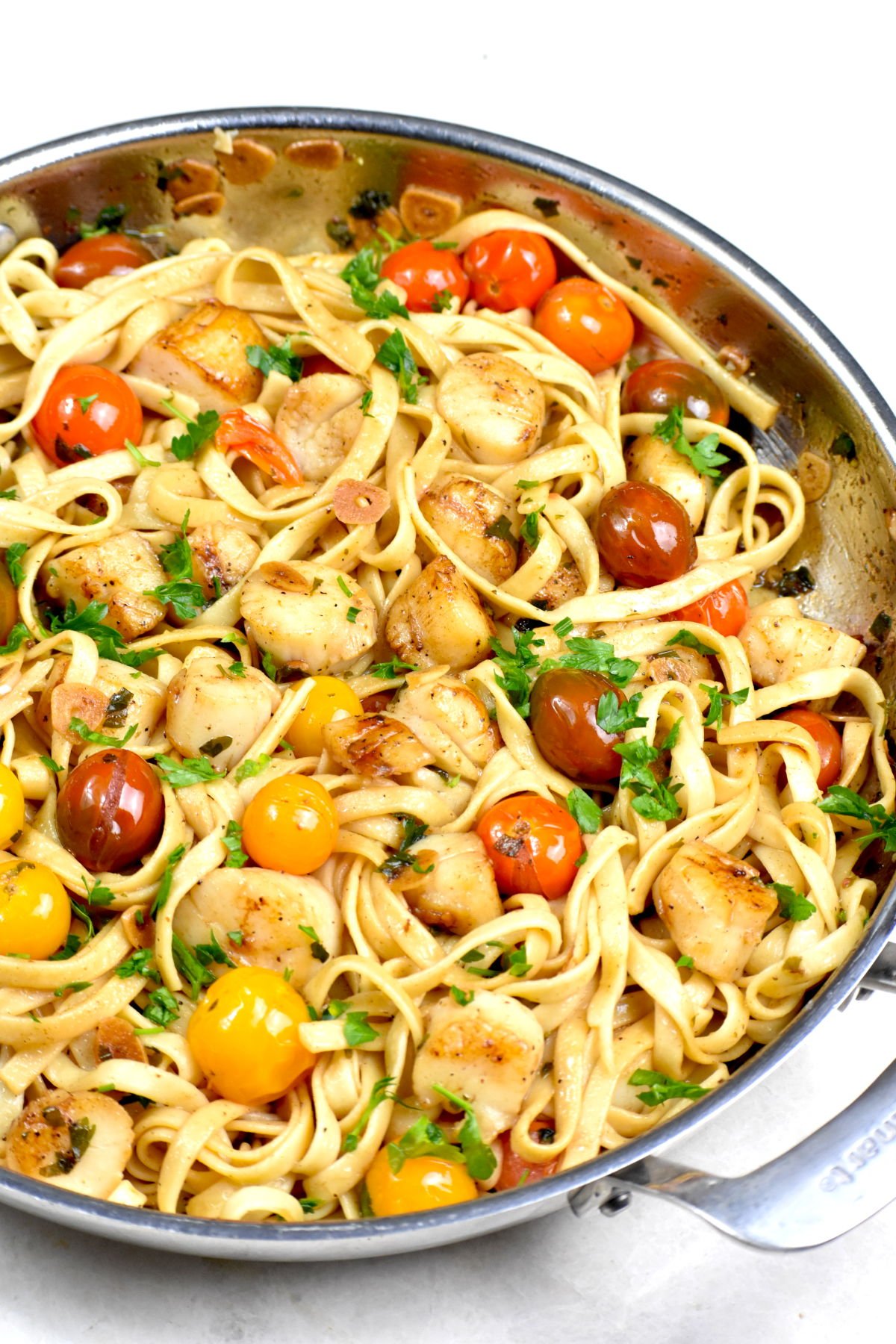 Scallop Pasta with Cherry Tomatoes GypsyPlate