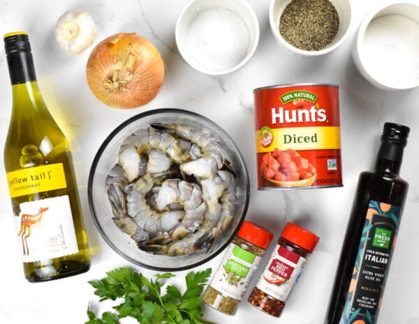 Ingredients for this recipe, as listed below.