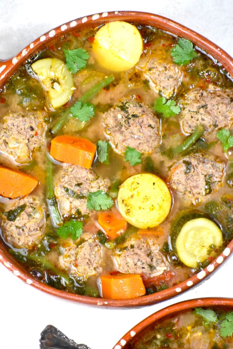 Albondigas Soup (Mexican Meatball Soup) GypsyPlate