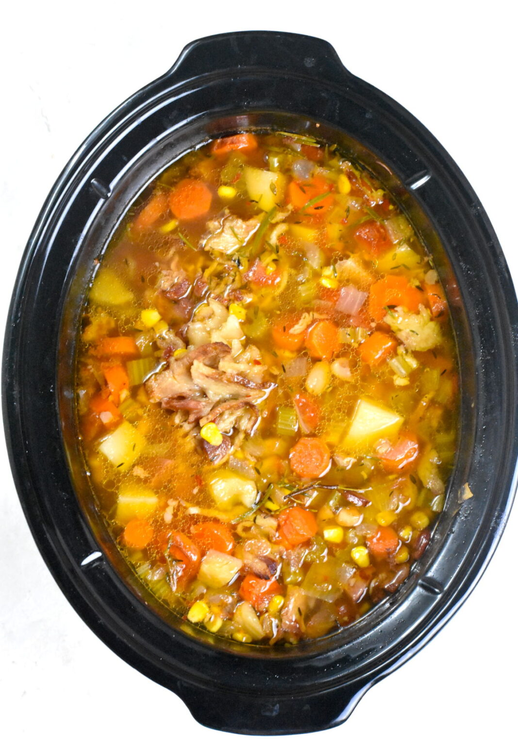 Ham Bone Soup (Stovetop, Slow Cooker or Instant Pot)