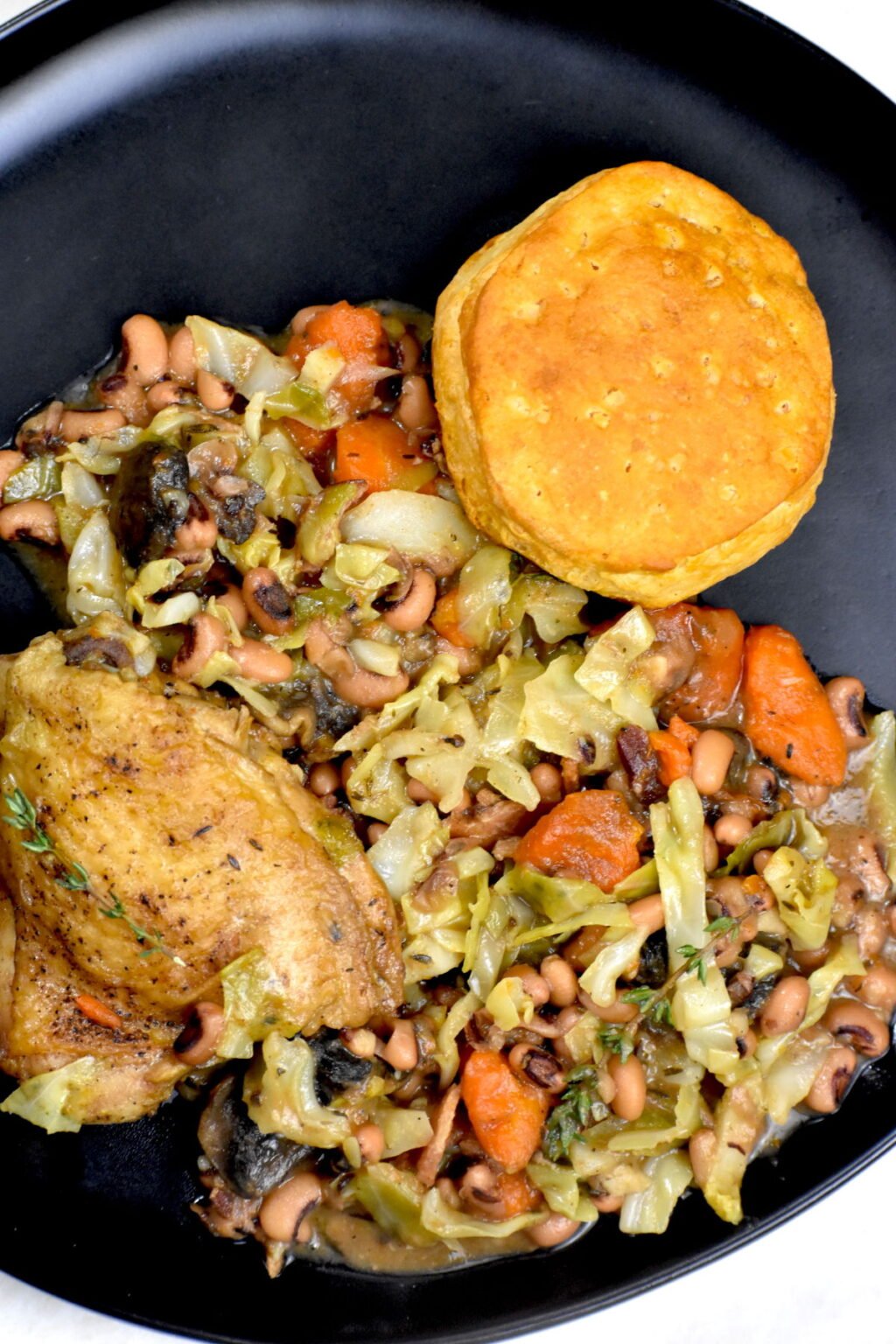 Southern Braised Chicken with Black Eyed Peas GypsyPlate