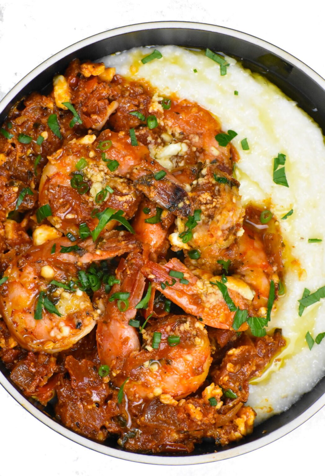 Greek Shrimp and Grits (Shrimp Saganaki Grits) GypsyPlate