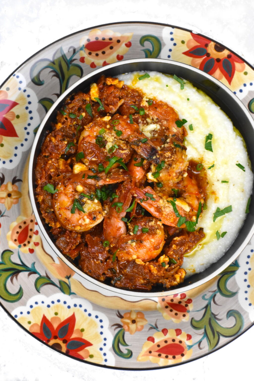 Greek Shrimp and Grits (Shrimp Saganaki Grits) GypsyPlate
