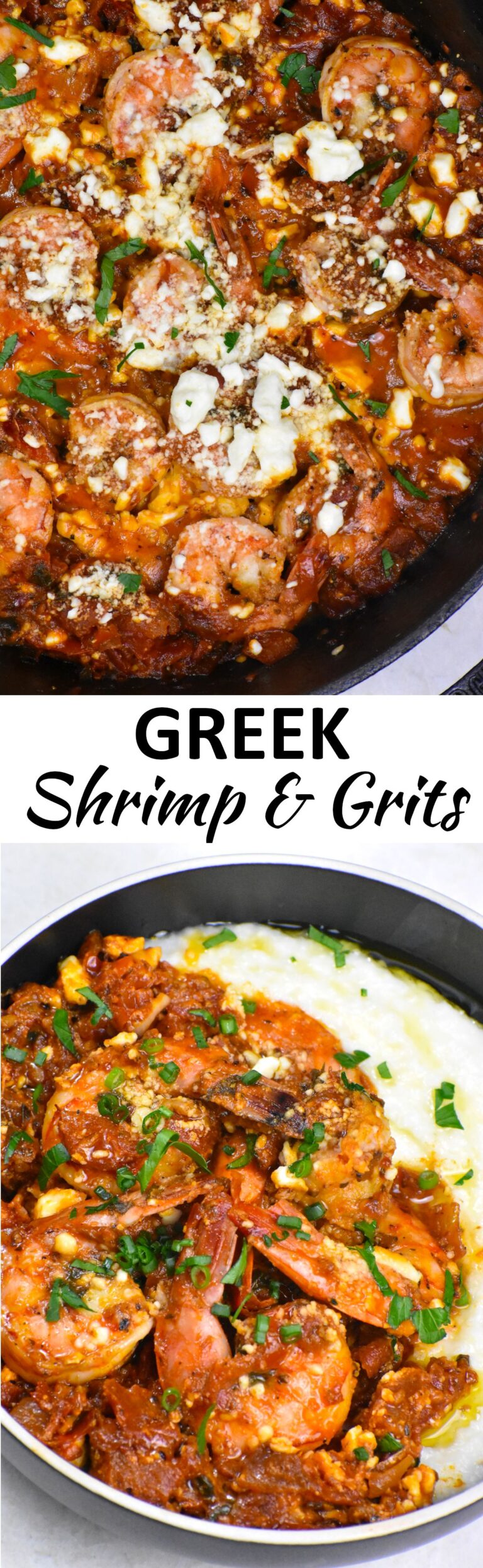 Greek Shrimp and Grits (Shrimp Saganaki Grits) GypsyPlate