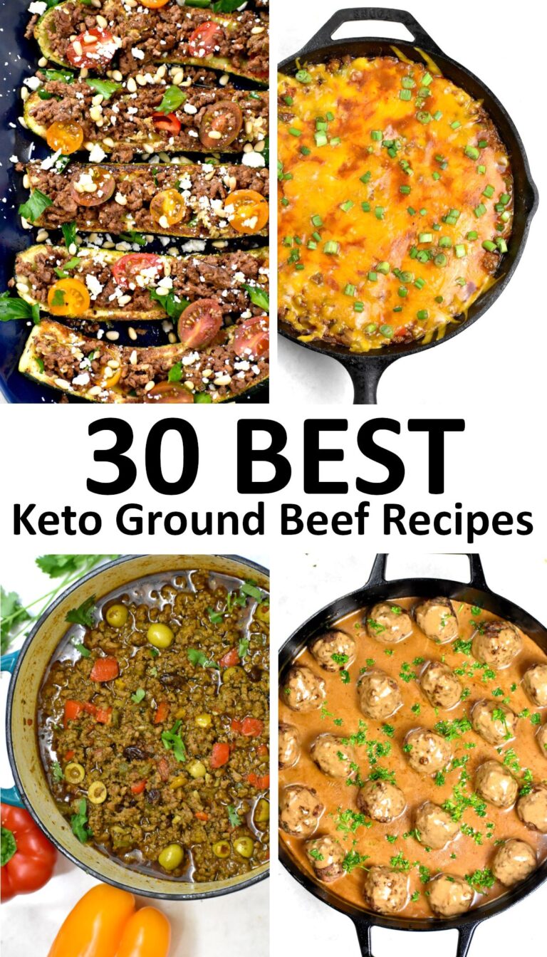 30+ BEST Keto Ground Beef Recipes (Low Carb Dinners Ideas)