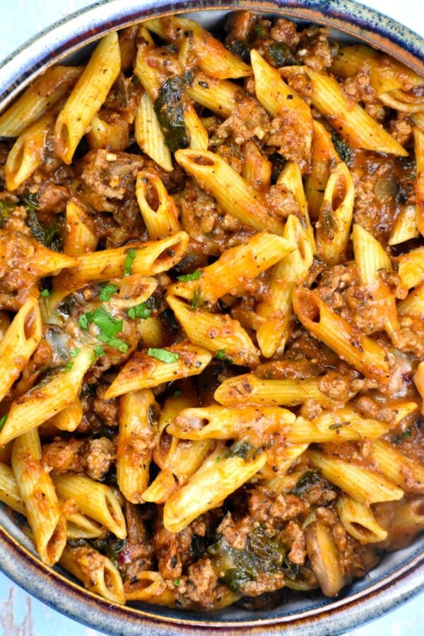 This easy Ground Turkey Pasta Bake is total comfort food that will be loved by the whole family.