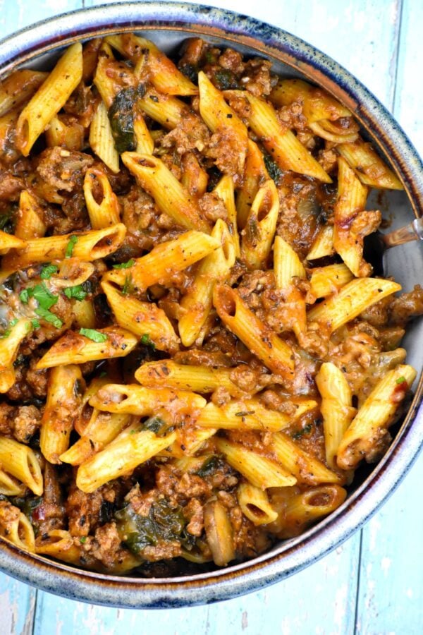 This easy Ground Turkey Pasta Bake is total comfort food that will be loved by the whole family.