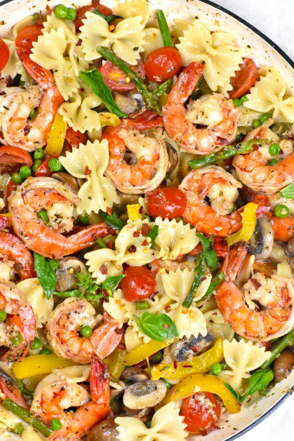Pasta Primavera with Shrimp GypsyPlate