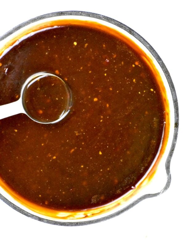 This General Tso Sauce is an Asian American condiment that's great for stir frys, or as a dipping sauce.