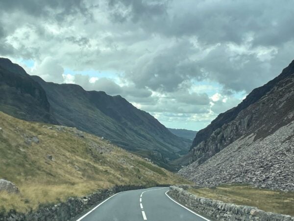 narrow road in england