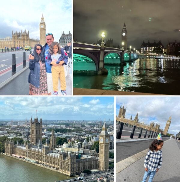 Things to Do in London - four different shots of big ben