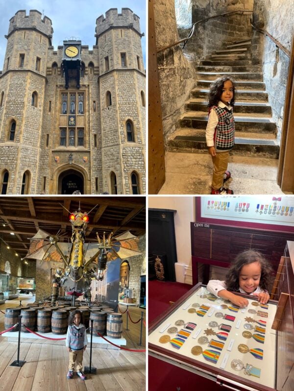 Things to Do in London - different scenes inside tower of london