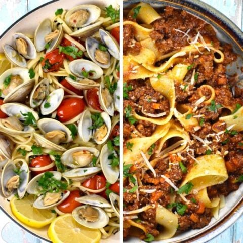 featured image for italian pasta recipes post