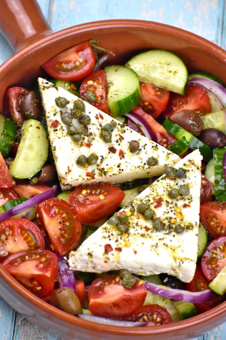 Greek Salad (Horiatiki) - GypsyPlate