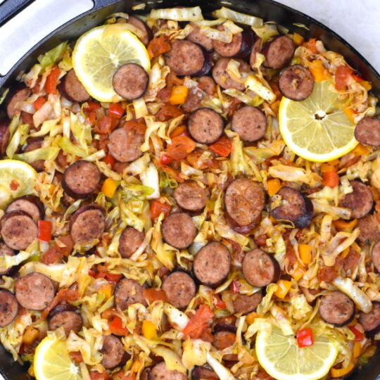 Cabbage and Sausage Skillet - GypsyPlate