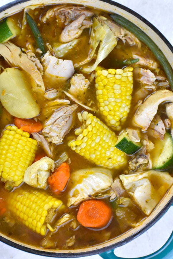 Mexican Chicken Soup Recipe (Caldo de Pollo) - Thrift and Spice